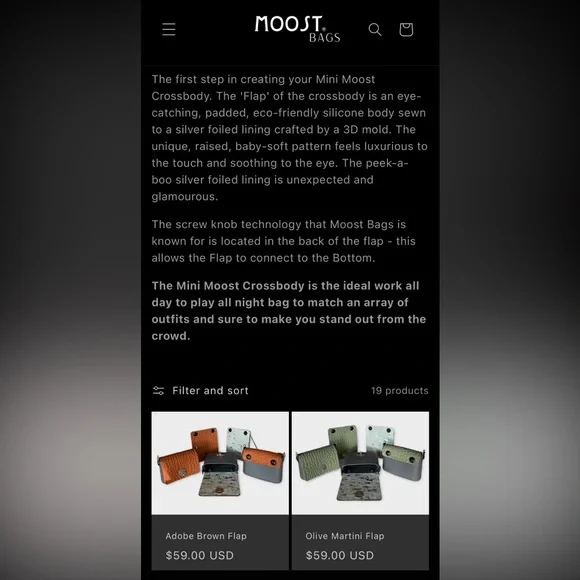 MOOST BAG Limited Edition Black Flap with Winter White Bottom & Chain Strap NWT - Picture 7 of 12